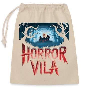  Horror Vila Spukhaus Nächtlicher Wald Gruselige - Verschließbarer Geschenkbeutel aus Baumwolle (25x30cm) - Natur - Vorne