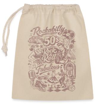 Rockabilly Vintage 50s Rock & Roll | Fabulous - Closable cotton gift bag (25x30cm) - nature - Front