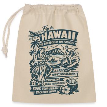 Hawaii Dream Trip 50s Poster - Closable cotton gift bag (25x30cm) - nature - Front