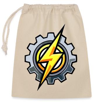 Gear Blitz – Electrical Engineering & Mechanics - Closable cotton gift bag (25x30cm) - nature - Front