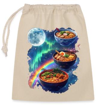 Galaktische Ramen Bowls - Verschließbarer Geschenkbeutel aus Baumwolle (25x30cm) - Natur - Vorne