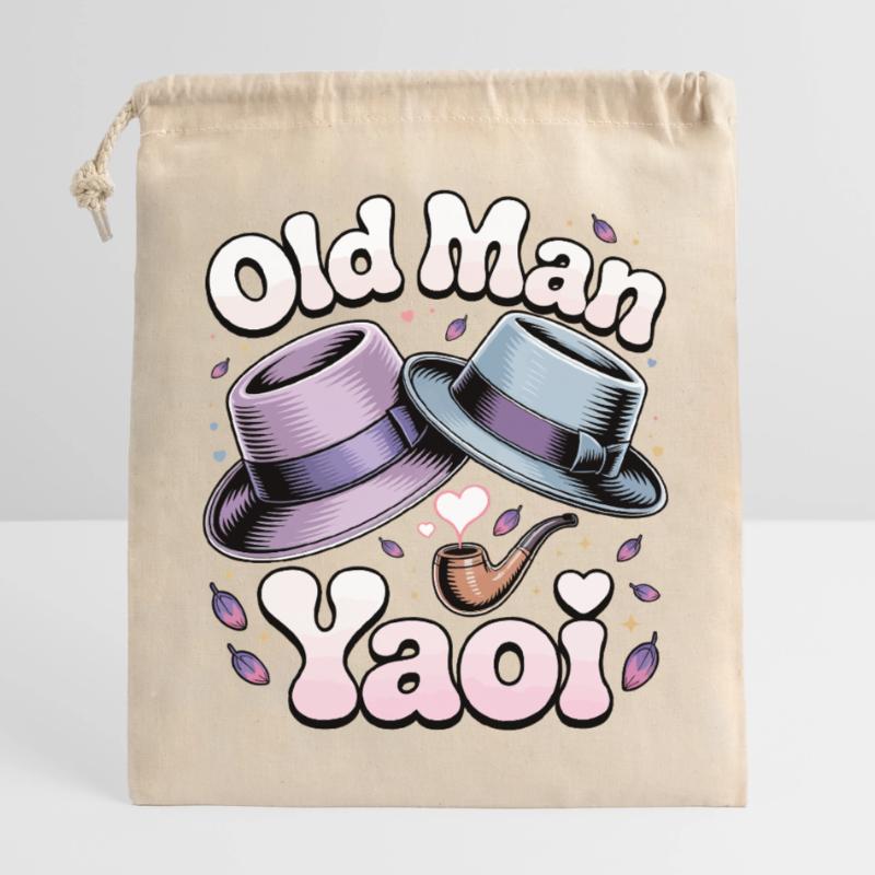 Vecchio Yaoi: Cappelli Pipe Sacchetto regalo richiudibile in cotone (25x30 cm)