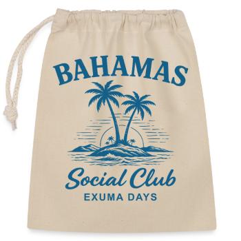 Bahamas Social Club Exuma Days - Verschließbarer Geschenkbeutel aus Baumwolle (25x30cm) - Natur - Vorne