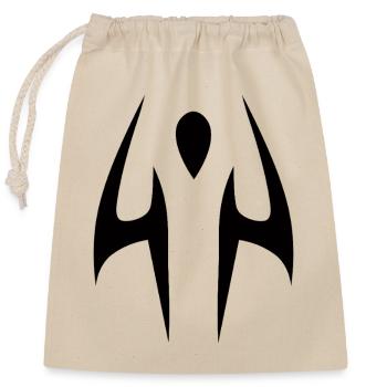 Symbole du Démon Maudit Sukuna Esthétique Sombre - Sac cadeau en coton avec cordon (25 x 30 cm) - nature - Devant