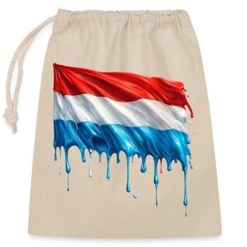 Luxemburg Colorful Paint - Verschließbarer Geschenkbeutel aus Baumwolle (25x30cm) - Natur - Vorne