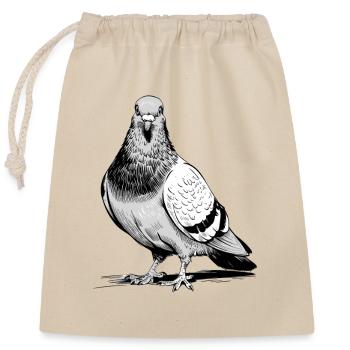  Stolze Taube Stadtvogel Für Taubenliebhaber Und - Verschließbarer Geschenkbeutel aus Baumwolle (25x30cm) - Natur - Vorne