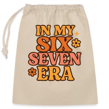 Dans mon mème d’humour italien de la pourriture cervementale de l’ère 67 des Six Sept - Sac cadeau en coton avec cordon (25 x 30 cm) - nature - Devant