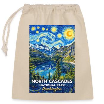 North Cascades Nationalpark, Washington - Verschließbarer Geschenkbeutel aus Baumwolle (25x30cm) - Natur - Vorne