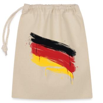 Chemise Allemagne - Sac cadeau en coton avec cordon (25 x 30 cm) - nature - Devant