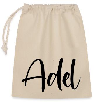 Nom - Adel - Sac cadeau en coton avec cordon (25 x 30 cm) - nature - Devant