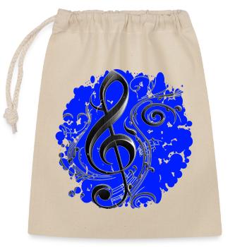 La clef fait partie de la notation musicale - Sac cadeau en coton avec cordon (25 x 30 cm) - nature - Devant