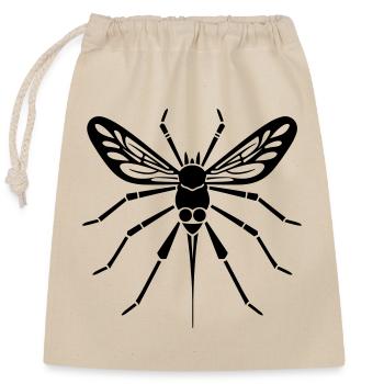 mosquito - Closable cotton gift bag (25x30cm) - nature - Front
