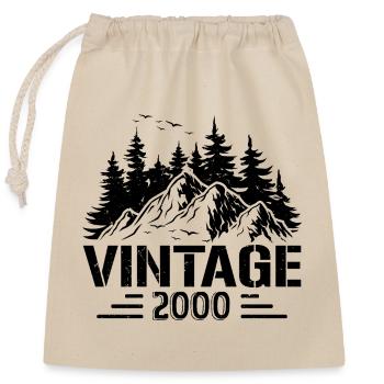 T-Shirt VINTAGE 2000 - Sac cadeau en coton avec cordon (25 x 30 cm) - nature - Devant