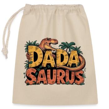 Dinosaur Dad Saurus Gift Dad - Closable cotton gift bag (25x30cm) - nature - Front