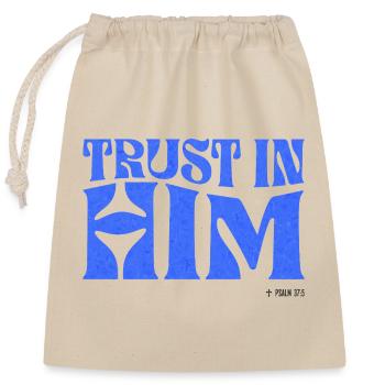 Christianity Christian Bible Verse - Closable cotton gift bag (25x30cm) - nature - Front