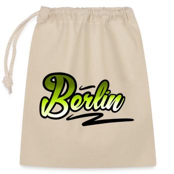 Berlin - Verschließbarer Geschenkbeutel aus Baumwolle (25x30cm) - Natur - Vorne