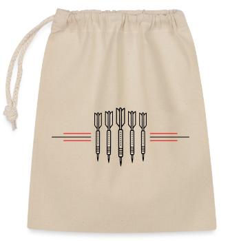 Dartpfeile Darts Sport - Closable cotton gift bag (25x30cm) - nature - Front