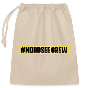 Nordsee Crew - Verschließbarer Geschenkbeutel aus Baumwolle (25x30cm) - Natur - Vorne