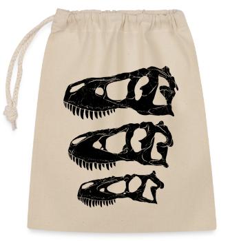 Daspletosaurus Tarbosaurus Tyrannosaurus Rex - Verschließbarer Geschenkbeutel aus Baumwolle (25x30cm) - Natur - Vorne