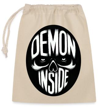 Demon inside - Closable cotton gift bag (25x30cm) - nature - Front