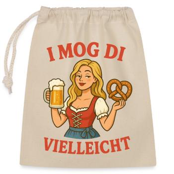 I like you maybe. October in Bavaria - Closable cotton gift bag (25x30cm) - nature - Front