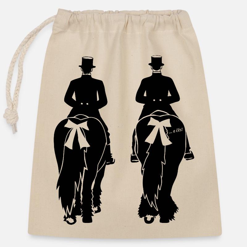 KŘIŽERJEJ ... a čěs! - Verschließbarer Geschenkbeutel aus Baumwolle (25x30cm) - Natur