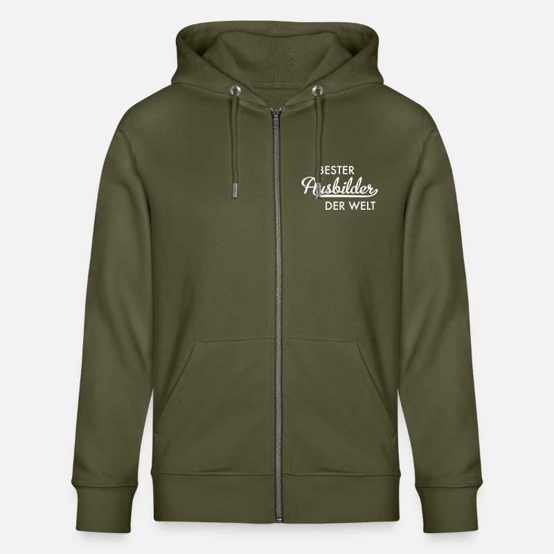 Bester Ausbilder der Welt - Stanley/Stella Unisex Bio-Kapuzenjacke CULTIVATOR - Khaki