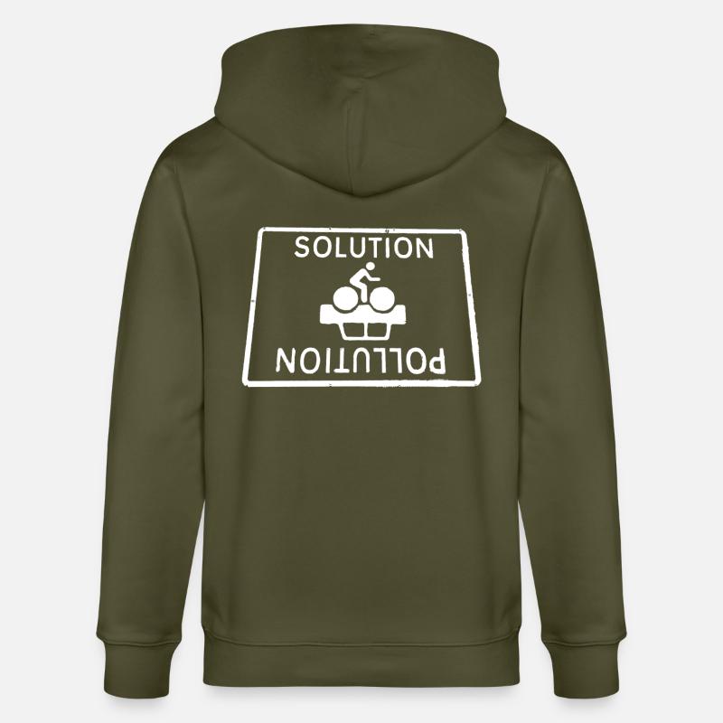 à la pollution, solution - Veste à capuche bio CULTIVATOR Stanley/Stella Unisexe - kaki