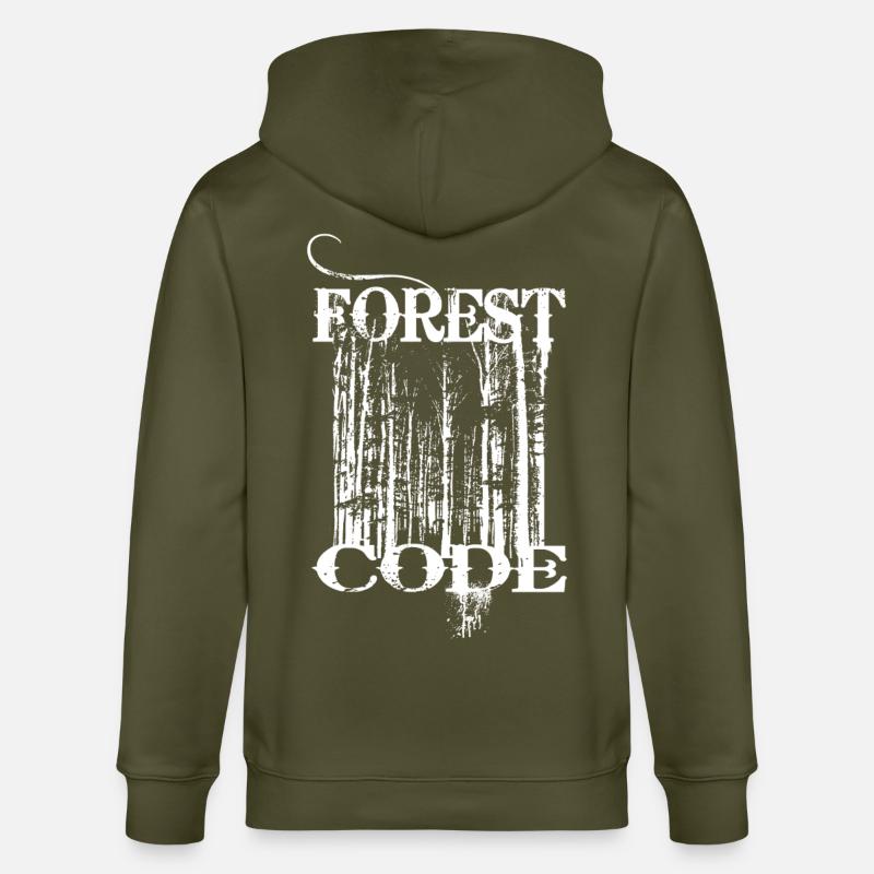 Code forestier - Veste à capuche bio CULTIVATOR Stanley/Stella Unisexe - kaki