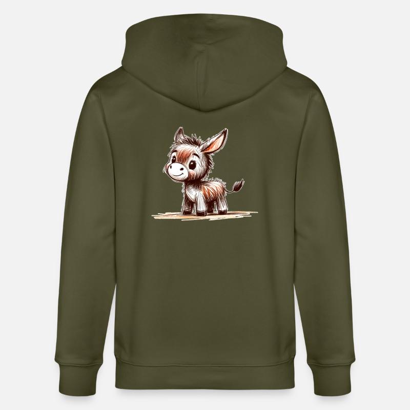 Eselchen - Stanley/Stella Unisex Bio-Kapuzenjacke CULTIVATOR  - Khaki
