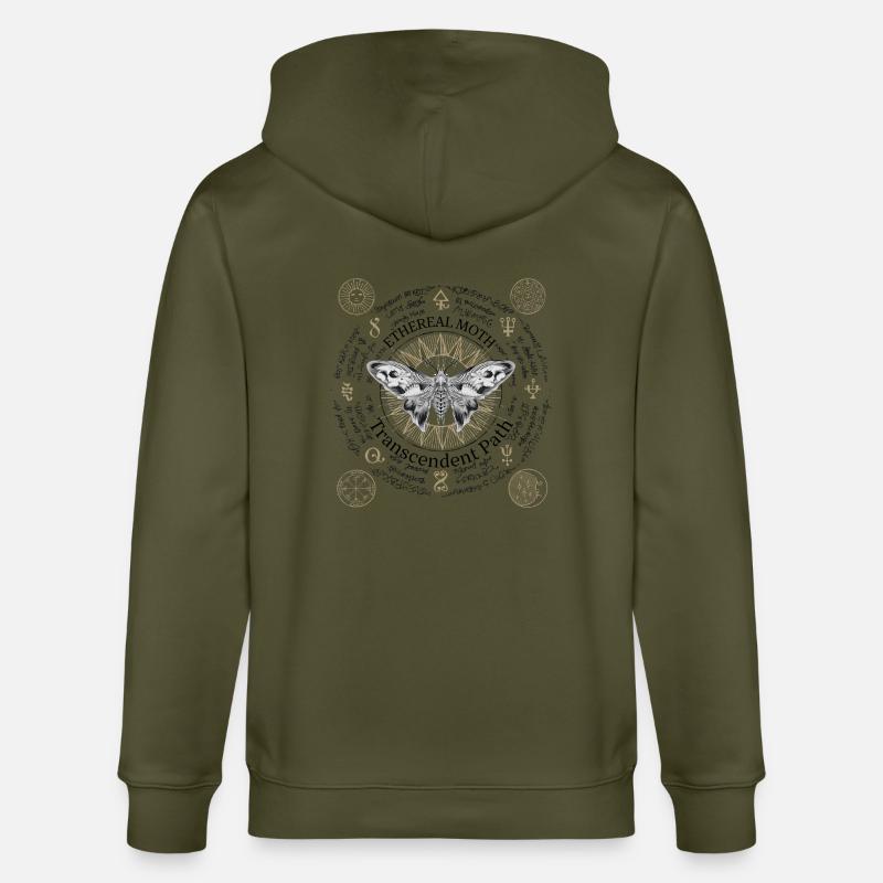 Ethereal Moth – Transcendent Path - Stanley/Stella Unisex Bio-Kapuzenjacke CULTIVATOR  - Khaki