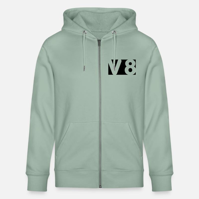 V8 - Farbwechsel möglich - Stanley/Stella Unisex Bio-Kapuzenjacke CULTIVATOR  - Helles Graugrün