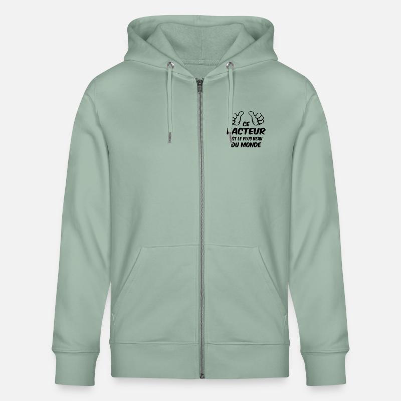 BESTER FAKTOR - Stanley/Stella Unisex Bio-Kapuzenjacke CULTIVATOR  - Helles Graugrün