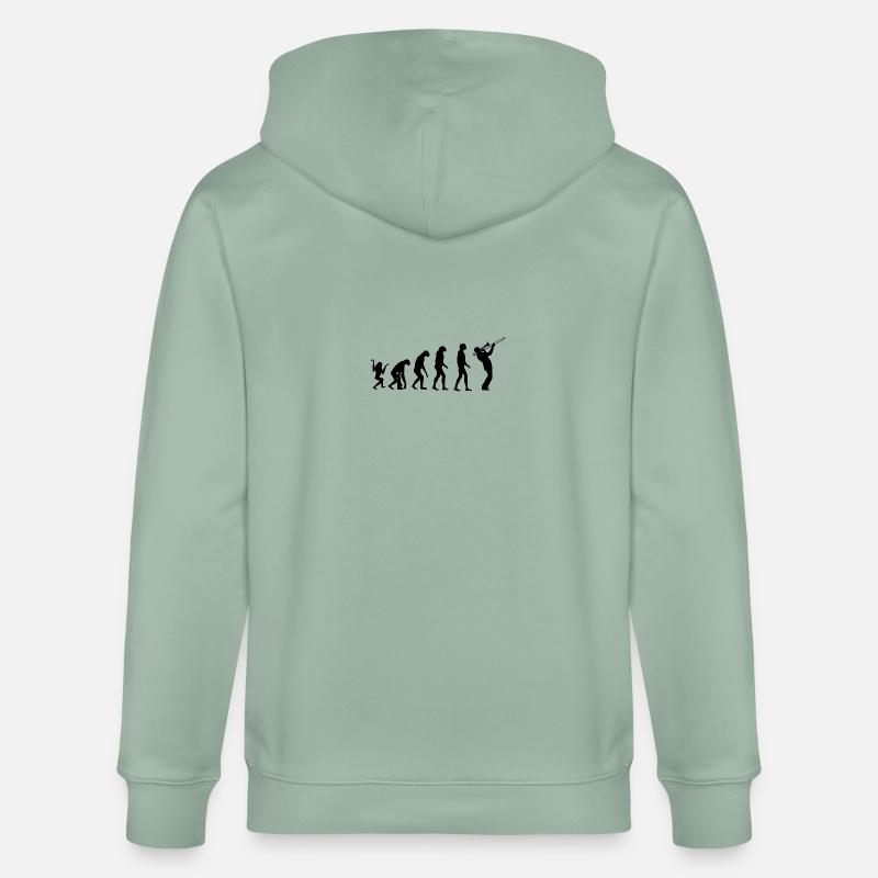 Evolution Posaune - Stanley/Stella Unisex Bio-Kapuzenjacke CULTIVATOR  - Helles Graugrün