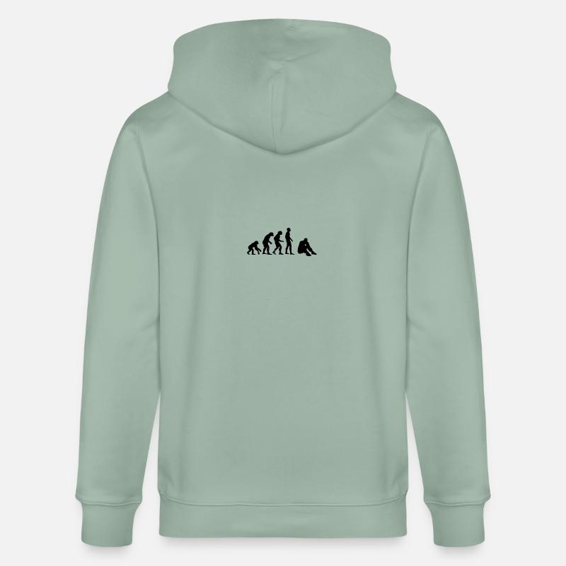 dépression évolution - Veste à capuche bio CULTIVATOR Stanley/Stella Unisexe - vert de gris clair