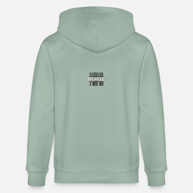 Beagle Mama - Stanley/Stella Unisex Bio-Kapuzenjacke CULTIVATOR  - Helles Graugrün