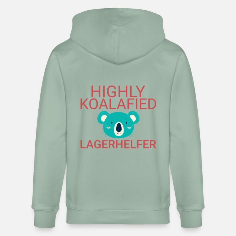 Assistante d’entrepôt Koalafied - Veste à capuche bio CULTIVATOR Stanley/Stella Unisexe - vert de gris clair