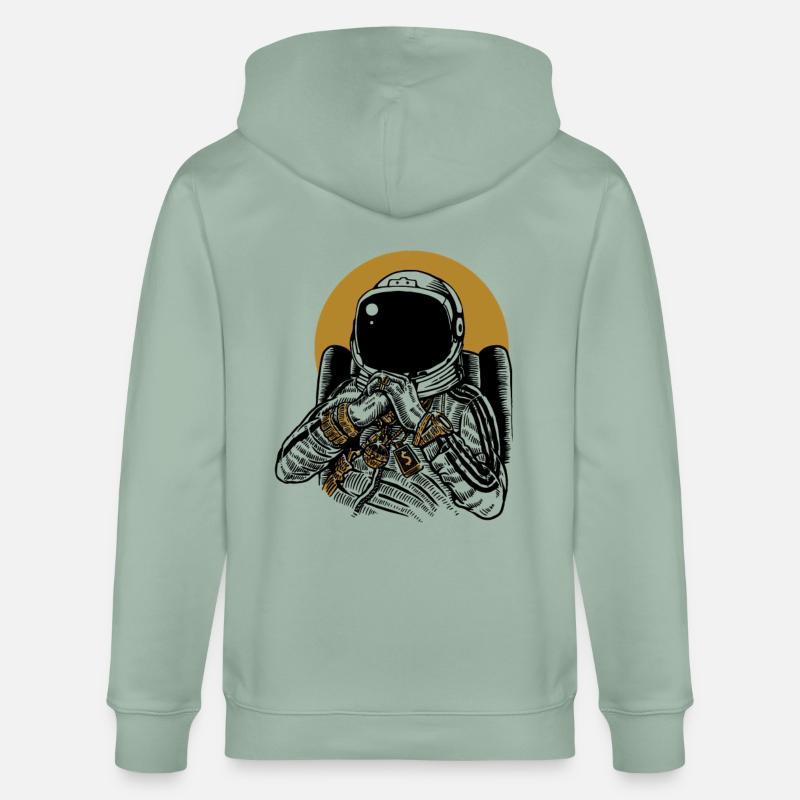 Space Dee Jay - Stanley/Stella Unisex Bio-Kapuzenjacke CULTIVATOR  - Helles Graugrün