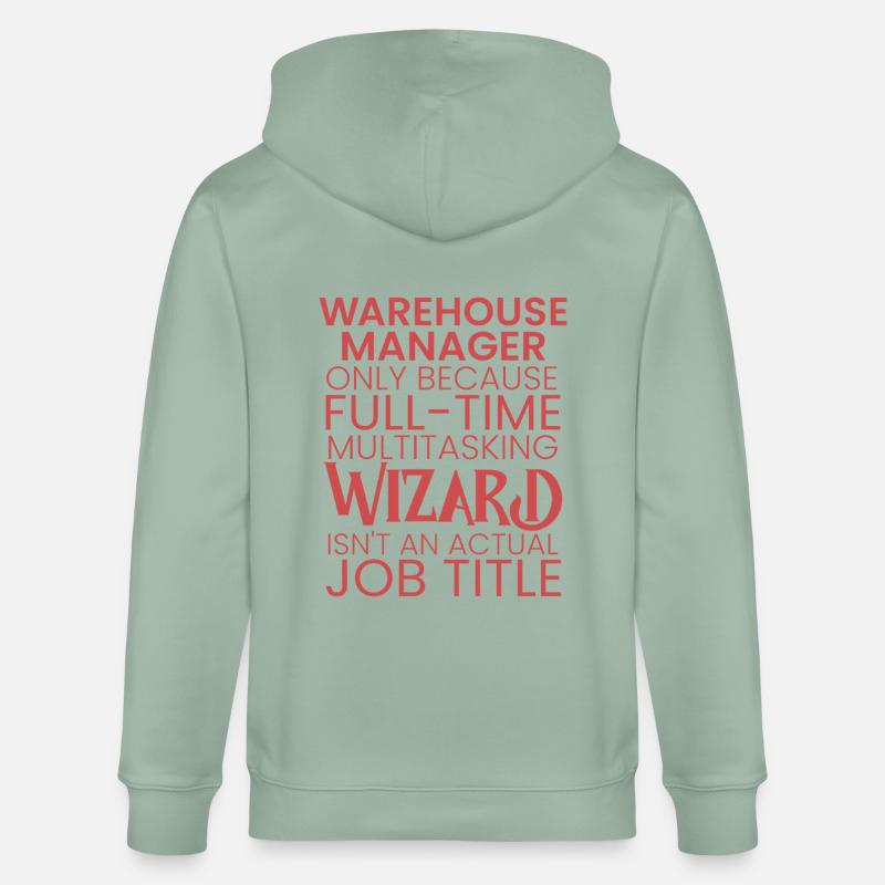 Warehouse Manager multitasking Wizard - Stanley/Stella Unisex Bio-Kapuzenjacke CULTIVATOR  - Helles Graugrün