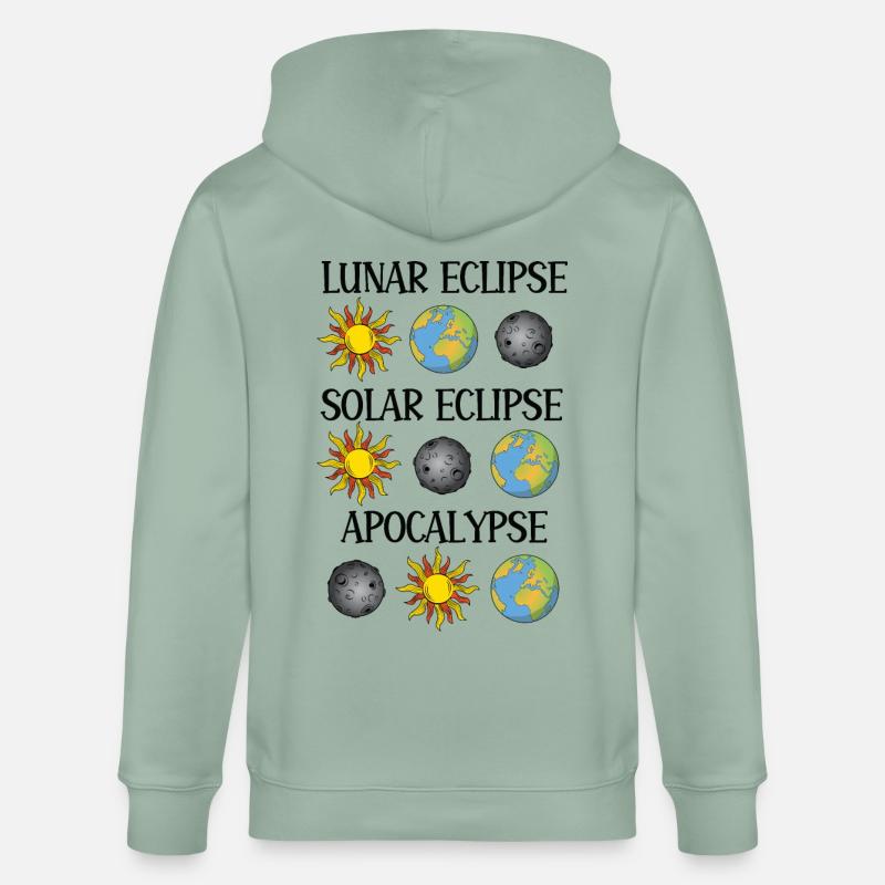 Lunar Eclipse Solar Eclipse Apocalypse - Stanley/Stella CULTIVATOR  Unisex Organic Hooded Jacket - aloe