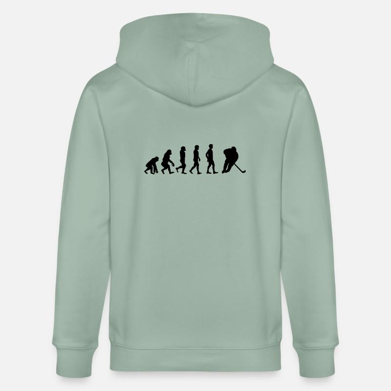Evolution Eishockey - Stanley/Stella Unisex Bio-Kapuzenjacke CULTIVATOR  - Helles Graugrün