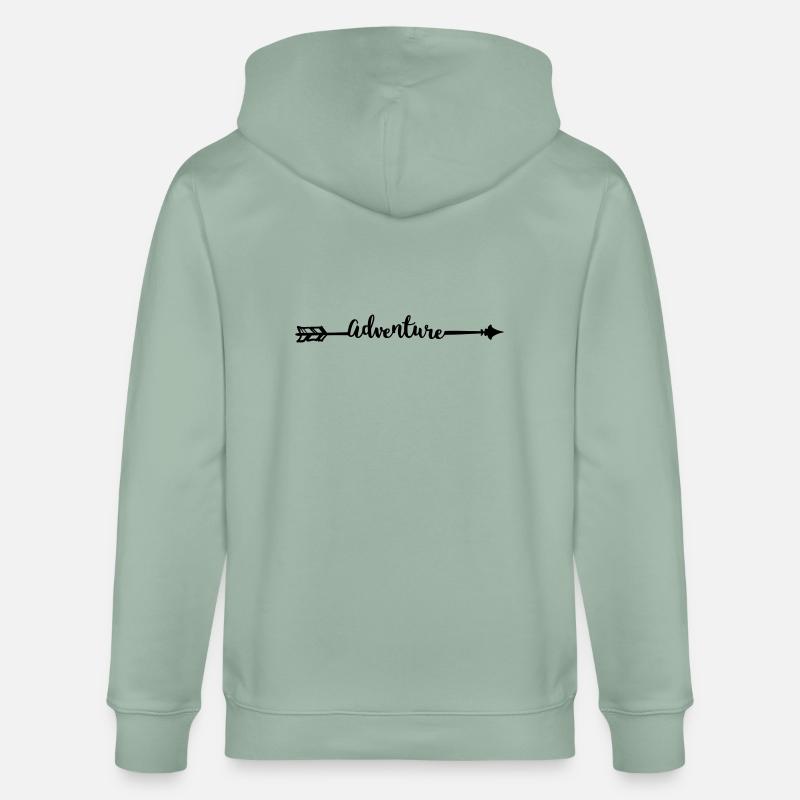 Aventure - Veste à capuche bio CULTIVATOR Stanley/Stella Unisexe - vert de gris clair