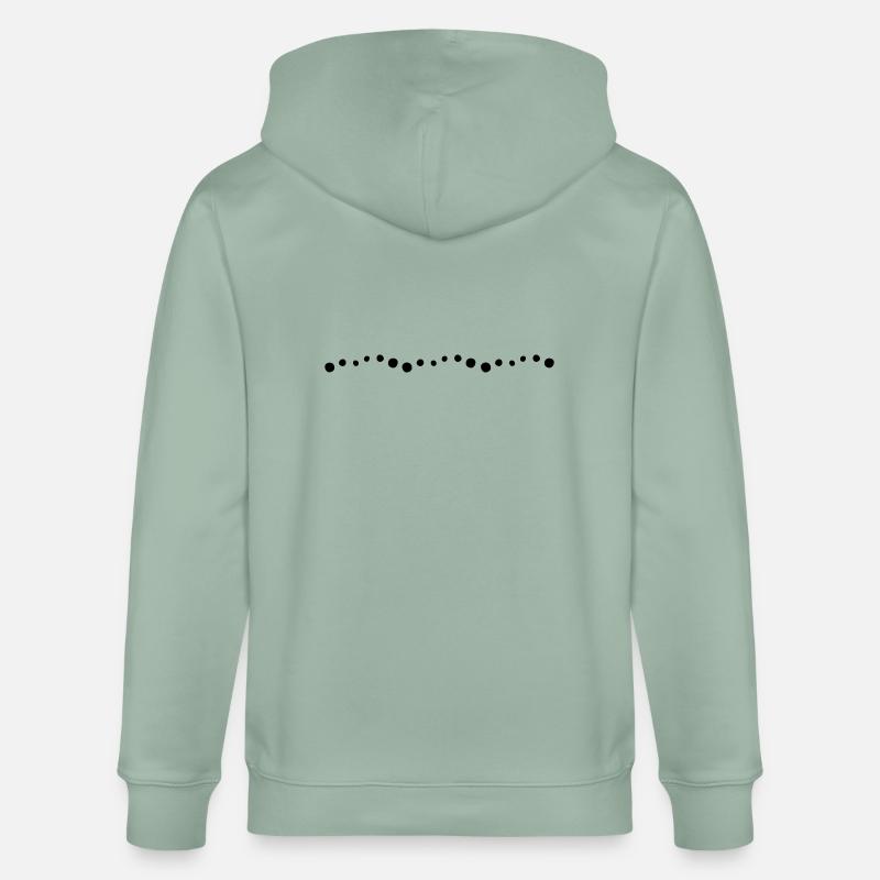 Ligne des points - Veste à capuche bio CULTIVATOR Stanley/Stella Unisexe - vert de gris clair