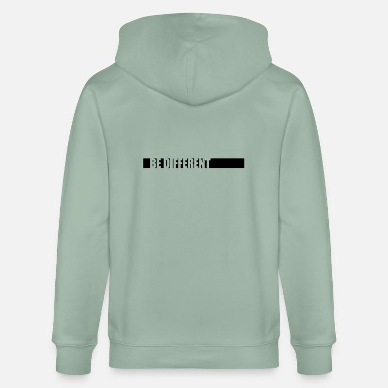 Be different Logo Design - Stanley/Stella Unisex Bio-Kapuzenjacke CULTIVATOR  - Helles Graugrün