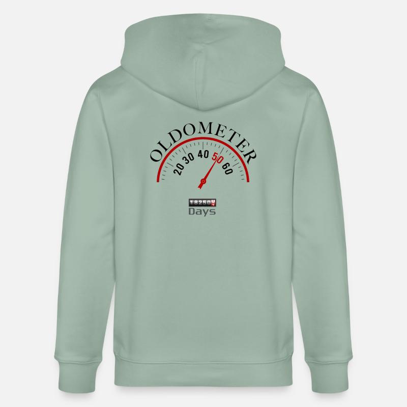 Oldomètre du 50e anniversaire - Veste à capuche bio CULTIVATOR Stanley/Stella Unisexe - vert de gris clair
