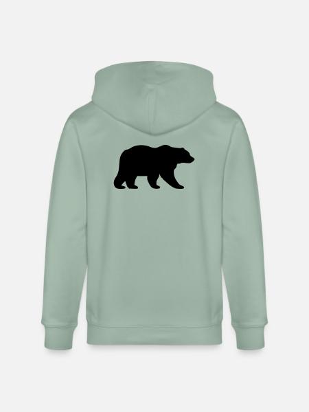 bear - Stanley/Stella CULTIVATOR  Unisex Organic Hooded Jacket - aloe