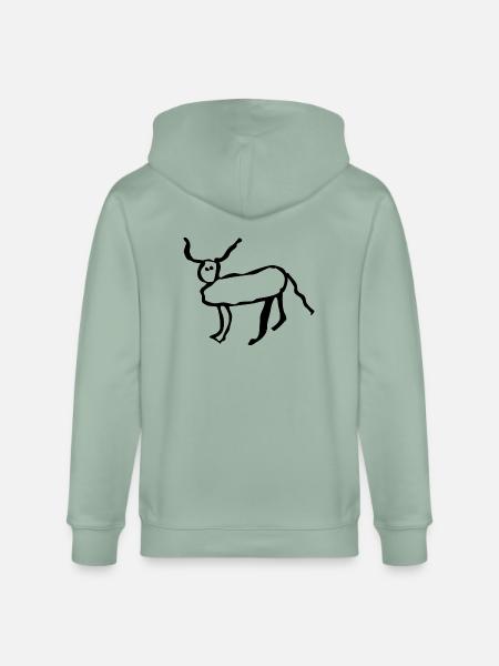 Coucou petite perruche - Veste à capuche bio CULTIVATOR Stanley/Stella Unisexe - vert de gris clair