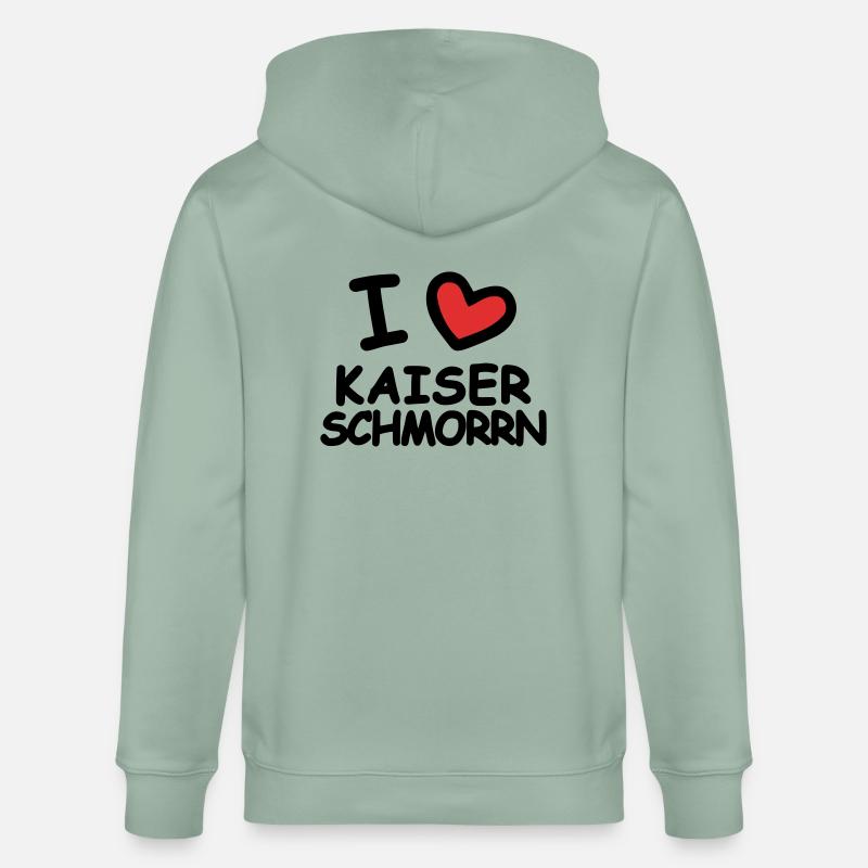 J’adore Kaiserschmorrn - Veste à capuche bio CULTIVATOR Stanley/Stella Unisexe - vert de gris clair
