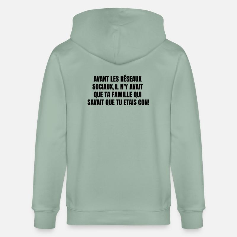 Avant - Veste à capuche bio CULTIVATOR Stanley/Stella Unisexe - vert de gris clair