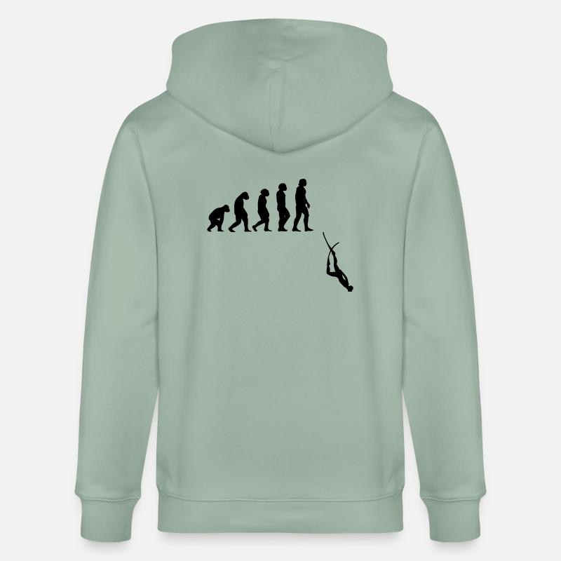 Evolution Apnée Plongée - Veste à capuche bio CULTIVATOR Stanley/Stella Unisexe - vert de gris clair